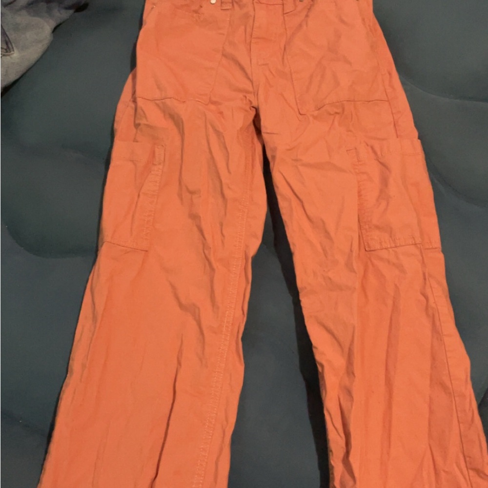 Kids blush pink cargo pants